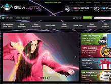 Tablet Screenshot of glowlights.com